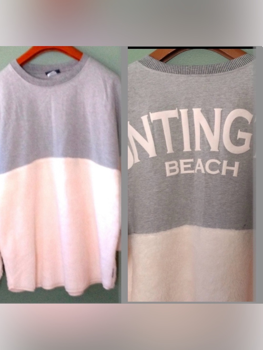 Spirit Jersey graphic pullover sweater top sz  L
